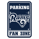 Los Angeles Rams Sign 12x18 Plastic Fan Zone Parking Style Blue and White Logo - Special Order