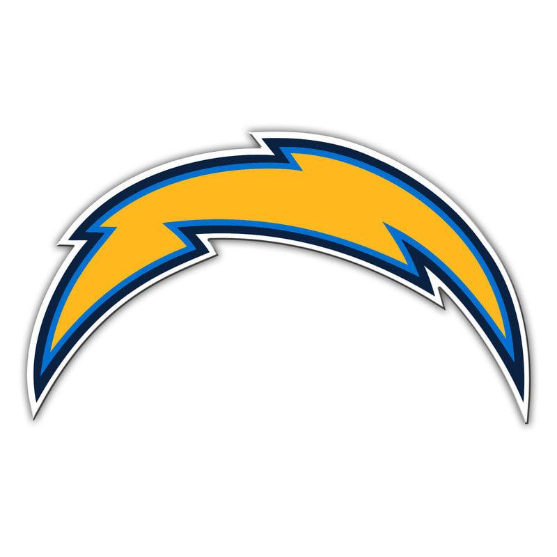 Los Angeles Chargers Magnet Car Style 12 Inch Logo Design - Special Order