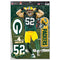 Green Bay Packers Clay Matthews Decal 11x17 Multi Use - Special Order