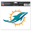 Miami Dolphins Decal 5x6 Ultra Color