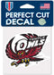 Temple Owls Decal 4x4 Perfect Cut Color