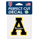Appalachian State Mountaineers Decal 4x4 Perfect Cut Color