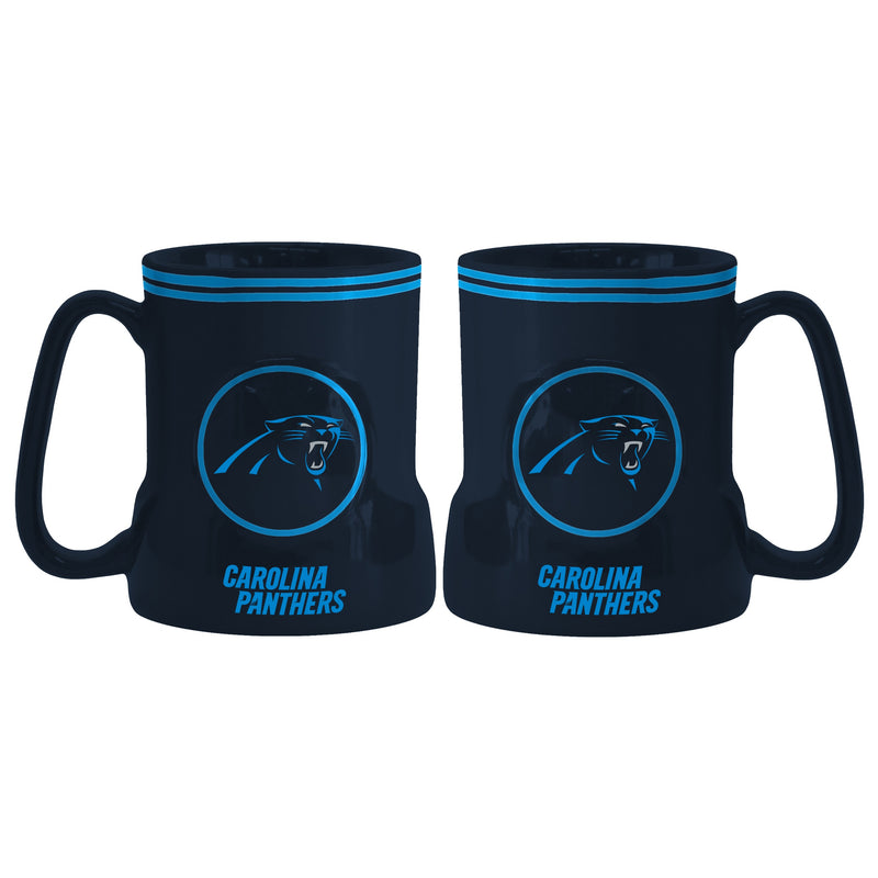 Carolina Panthers Coffee Mug 18oz Game Time Style