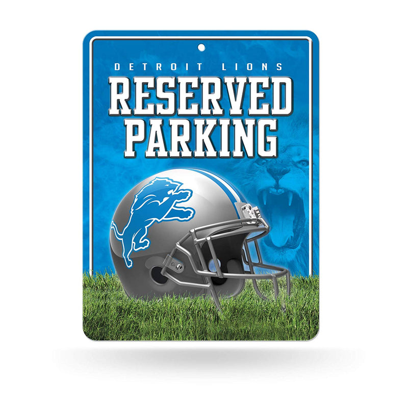 Detroit Lions Sign Metal Parking - Special Order