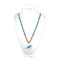 Miami Dolphins Beads with Medallion Mardi Gras Style - Special Order