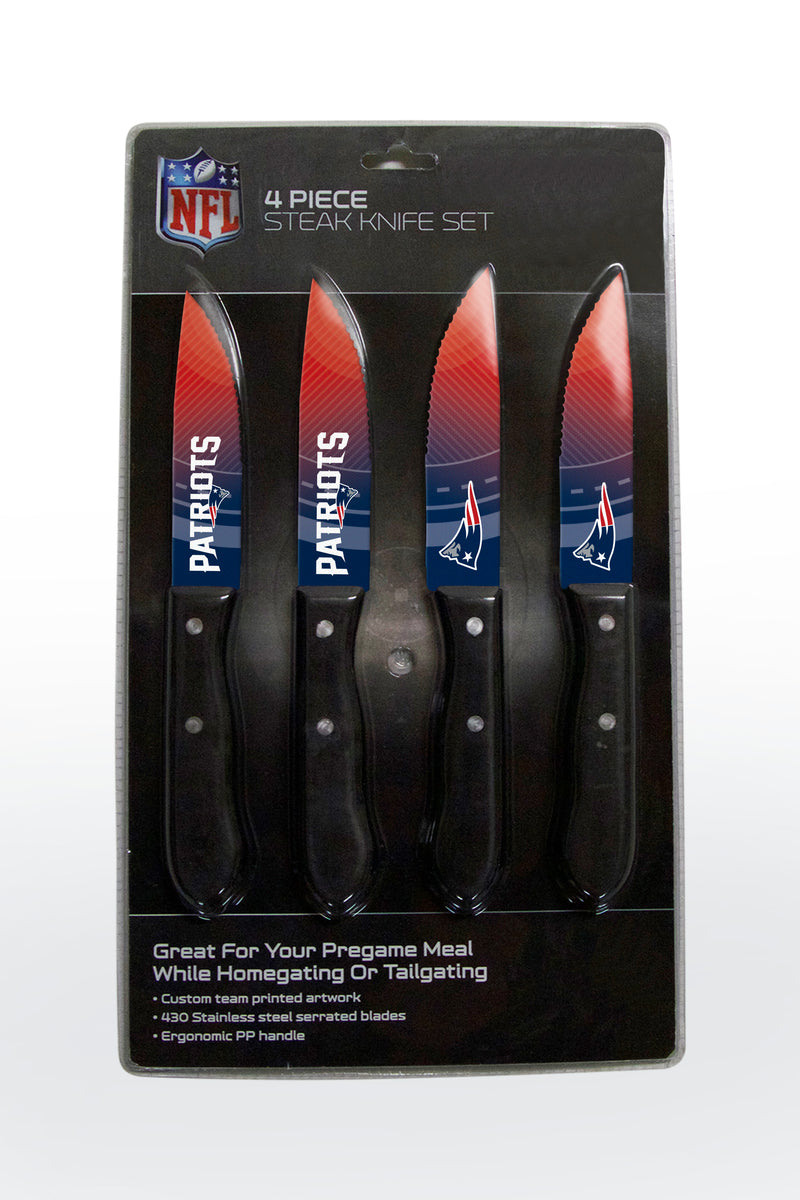 New England Patriots Knife Set - Steak - 4 Pack