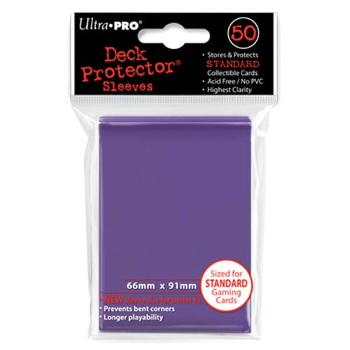 Deck Protectors - Solid - Purple (One Pack of 50)