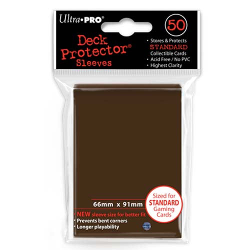 Deck Protectors - Solid - Brown (One Pack of 50)