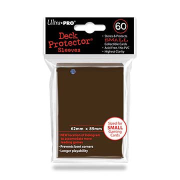 Deck Protectors - Small Size - Brown (One Pack of 60)