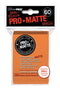 Deck Protectors - Pro Matte - Small Size - Orange (One Pack of 60)