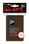 Deck Protectors - Pro Matte - Small Size - Brown (One Pack of 60)