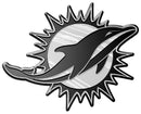 Miami Dolphins Auto Emblem - Silver