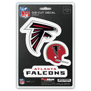 Atlanta Falcons Decal Die Cut Team 3 Pack