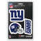 New York Giants Decal Die Cut Team 3 Pack