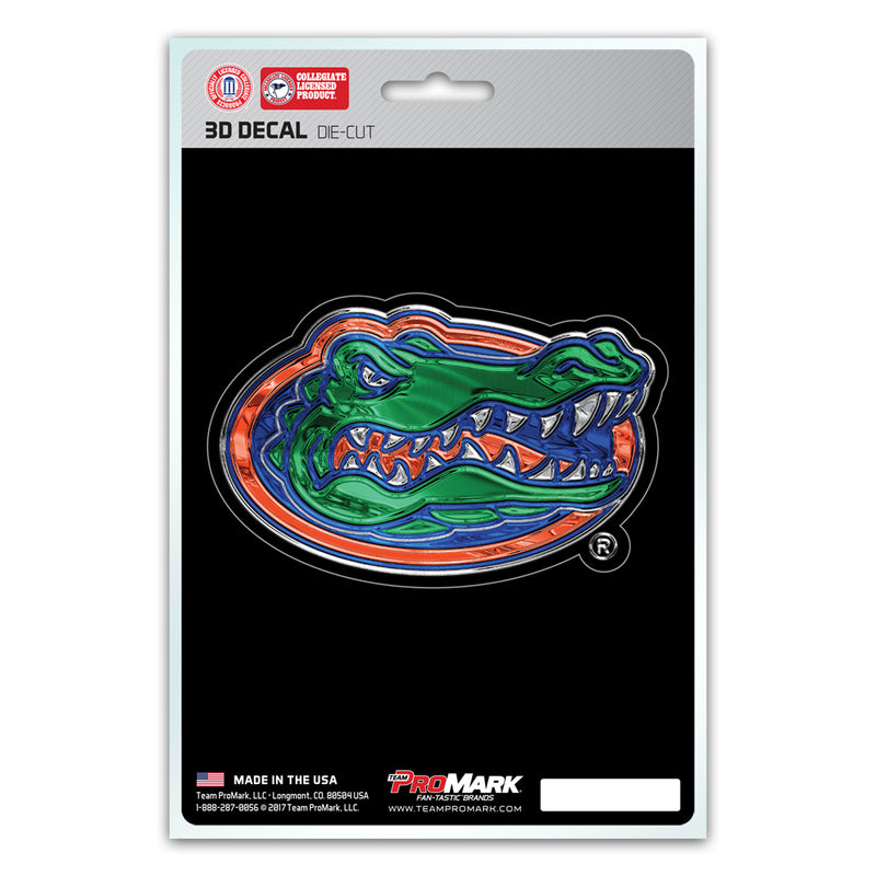 Florida Gators Decal 5x8 Die Cut 3D Logo Design