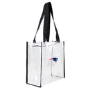New England Patriots Clear Square Stadium Tote - Special Order