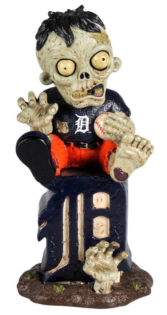 Detroit Tigers Zombie Figurine - On Logo