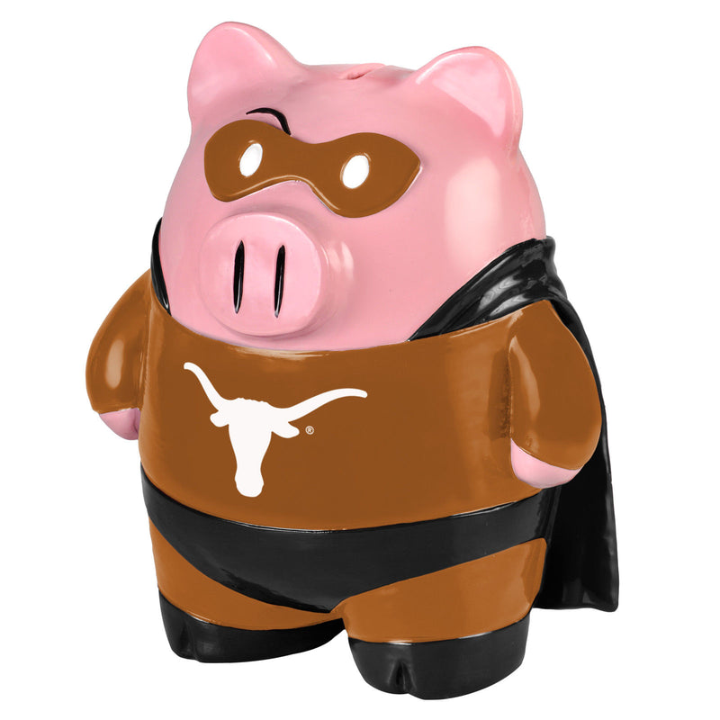 Texas Longhorns Piggy Bank - Large Stand Up Superhero