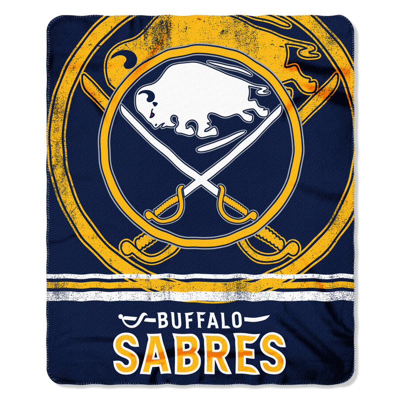 Buffalo Sabres Blanket 50x60 Fleece Fade Away Design - Special Order