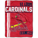 St. Louis Cardinals Blanket 46x60 Micro Raschel Walk Off Design Rolled