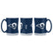 Los Angeles Rams Coffee Mug 14oz Sculpted Relief Blue and White