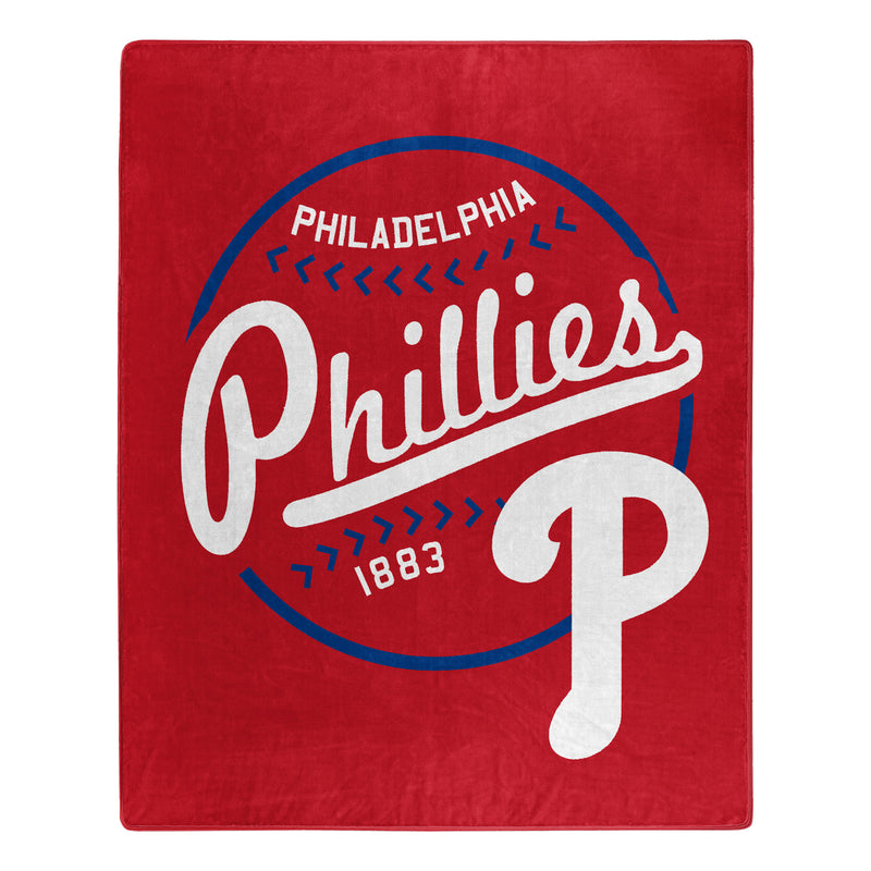 Philadelphia Phillies Blanket 50x60 Raschel Moonshot Design
