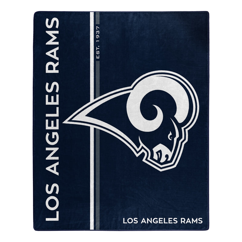 Los Angeles Rams Blanket 50x60 Raschel Restructure Design