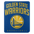 Golden State Warriors Blanket 50x60 Fleece Layup Design