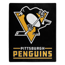 Pittsburgh Penguins Blanket 50x60 Raschel Interference Design
