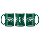New York Jets Coffee Mug 14oz Sculpted Relief 2019