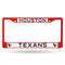 TEXANS RED COLORED CHROME FRAME