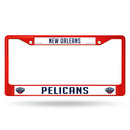 PELICANS RED COLORED CHROME FRAME