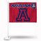 ARIZONA CAR FLAG RED BKG