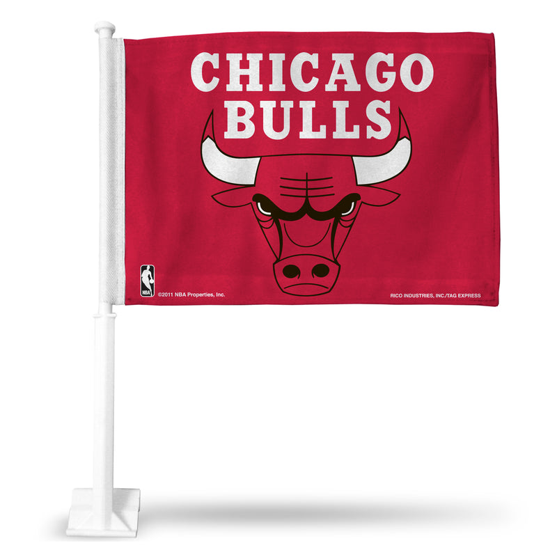 CHICAGO BULLS CAR FLAG (RED)