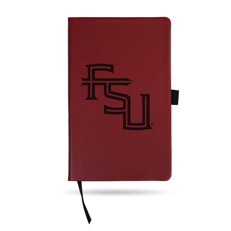 FLORIDA STATE TEAM COLOR LASER ENGRAVED NOTEPAD W/ ELASTIC BAND - MAROON