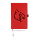LOUISVILLE TEAM COLOR LASER ENGRAVED NOTEPAD W/ ELASTIC BAND - RED