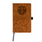 NUGGETS LASER ENGRAVED BROWN NOTEPAD WITH ELASTIC BAND