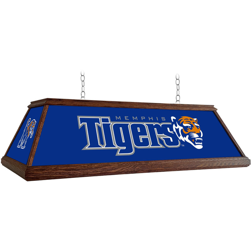 Memphis Tigers: Premium Wood Pool Table Light Blue