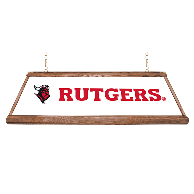 Rutgers Scarlet Knights: Premium Wood Pool Table Light White