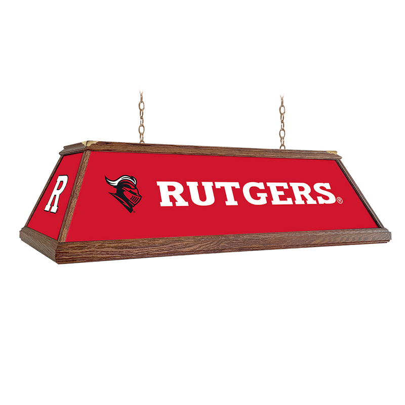 Rutgers Scarlet Knights: Premium Wood Pool Table Light