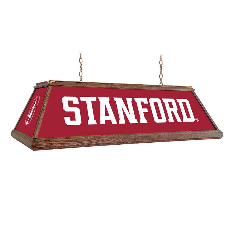 Stanford Cardinal: Premium Wood Pool Table Light