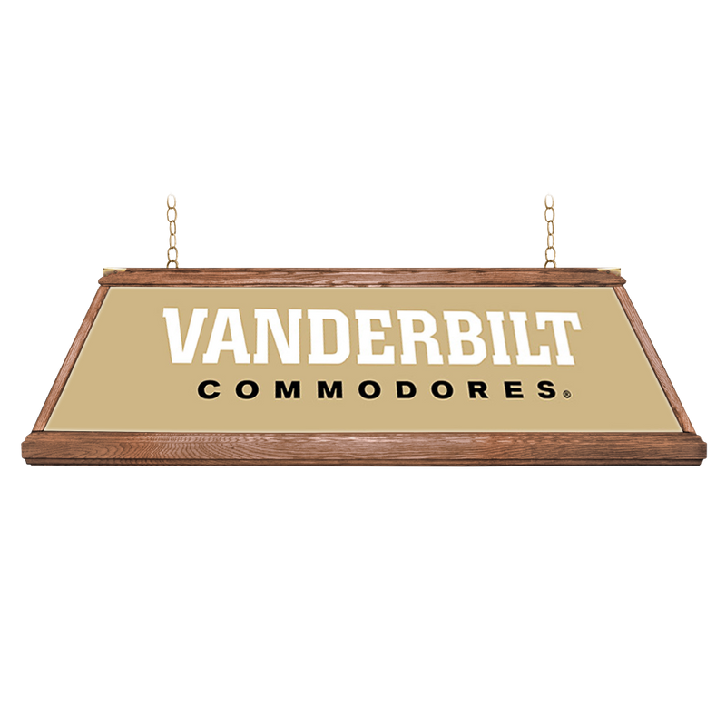 Vanderbilt Commodores: Premium Wood Pool Table Light Gold / Star