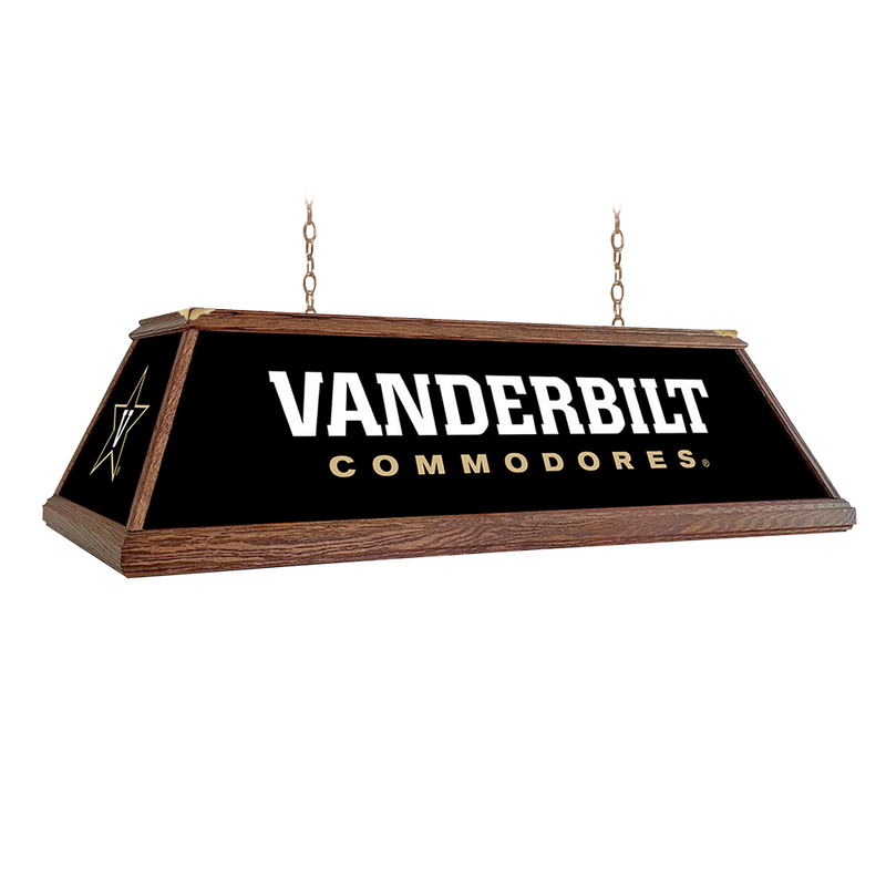 Vanderbilt Commodores: Premium Wood Pool Table Light Black / Star