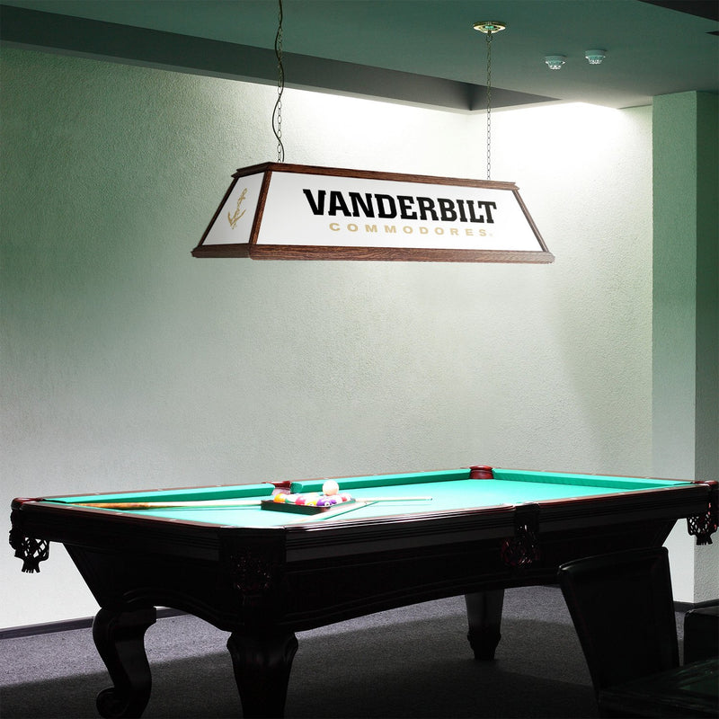 Vanderbilt Commodores: Premium Wood Pool Table Light White / Anchor