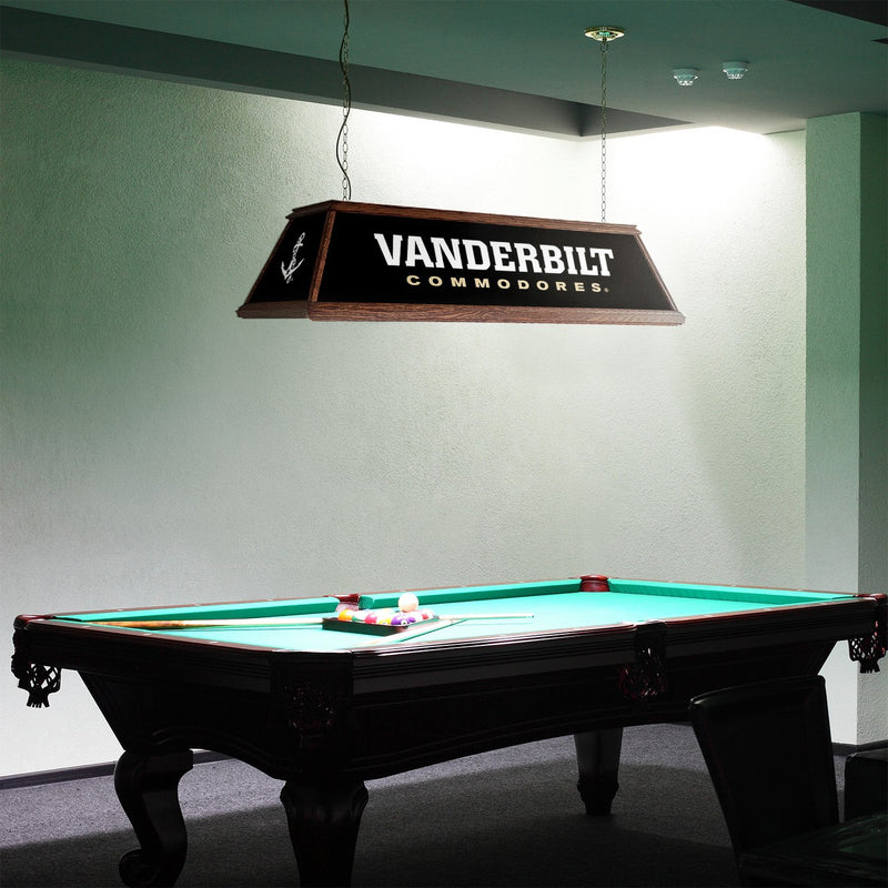 Vanderbilt Commodores: Premium Wood Pool Table Light Black / Anchor