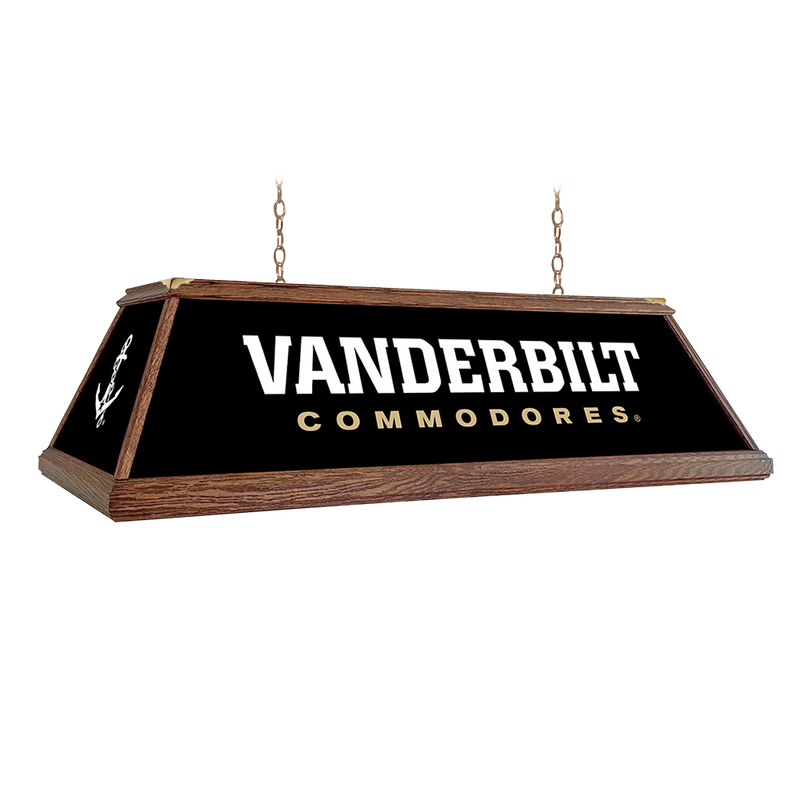 Vanderbilt Commodores: Premium Wood Pool Table Light Black / Anchor