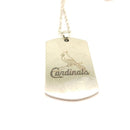 USA St. Louis Cardinals World Series Silver Dog Tag Necklace